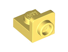 Плочка 1X1 с 1.5 плочка 1X1 нагоре: {студено жълт}