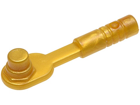 Minifigure, Utensil Tool Ratchet / Socket Wrench : {топло златист}