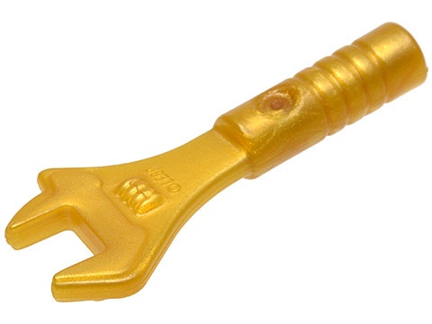 Minifigure, Utensil Tool Adjustable Wrench : {топло златист}