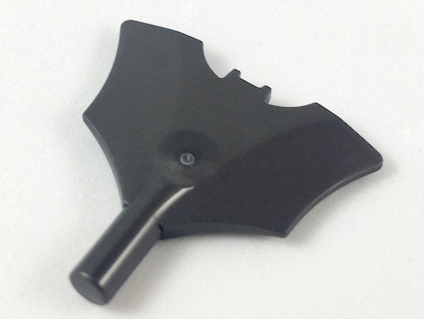 Minifigure, Weapon Batarang with Bar on Bottom: {титаниево метален}