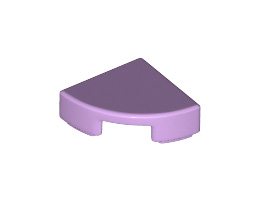 1/4 Кръгла плочка 1X1: {лавандулов}