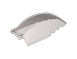 Windscreen 8 x 4 x 2 Curved with Bar Handle : {прозрачно кафяв}