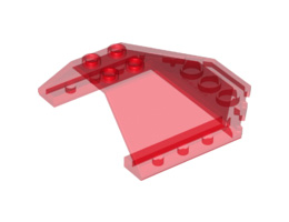 Windscreen 6 x 6 x 2 Canopy : {прозрачно червен}