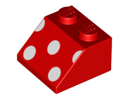 Покривна плочка 2X2 45° № 22: {ярко червен}