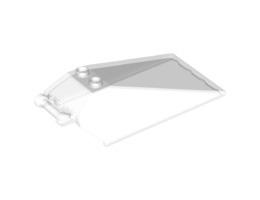 Windscreen 8 x 4 x 2 with 2 Studs and Bar Handle : {прозрачен}