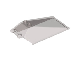 Windscreen 8 x 4 x 2 with 2 Studs and Bar Handle : {прозрачно кафяв}