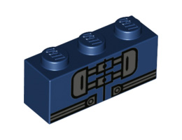 Тухличка 1X3, NO. 42: {земно син}