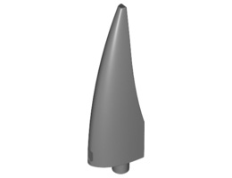 Нокът с вал 1X4X1 W/ Ø3.2 мм: {тъмно каменно сив}