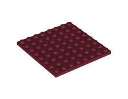 Плочка 8X8 : {нов тъмно червен}