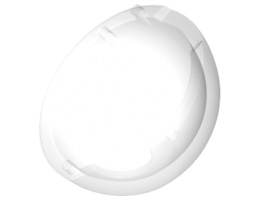 Cylinder Hemisphere 2 x 2 with Cutout : {прозрачен}