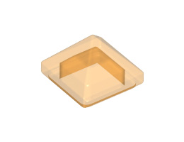Плочка пирамида 1X1X2/3 : {прозрачно ярко оранжев}