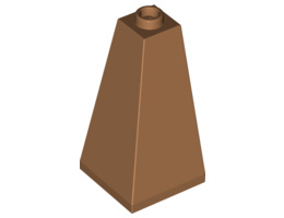 Покривна плочка ъглова 2X2X3/73°: {умерен нуга}