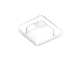 Плочка пирамида 1X1X2/3: {прозрачен}