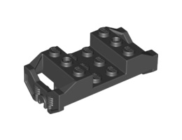 Train Wheel RC Train, Holder with Pin Slots: {черен}