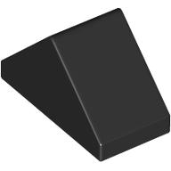 RIDGED TILE 1X2/45°: {черен}