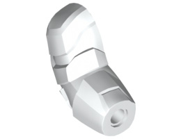 Arm Giant, Right with Molded Armor Plates: {бял}