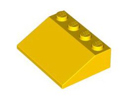 Покривна плочка 3X4/25° : {ярко жълт}