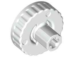 Technic, Clutch Connector Female / Outside: {бял}