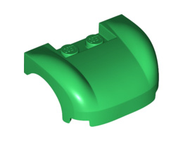 Vehicle, Mudguard 3 x 4 x 1 1/3 Curved Fenders: {тъмно зелен}