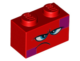 Тухличка 1X2 No.: {ярко червен}