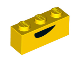 Тухличка 1X3, NO. 49: {ярко жълт}