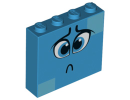 Тухличка 1X4X3, No. 4: {тъмно небесносин}