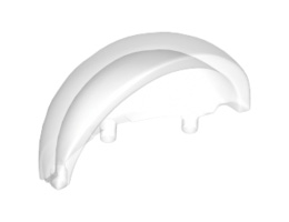 Minifigure, Spacesuit Rear Quarter Visor with Pegs (Buzz Lightyear) : {прозрачен}