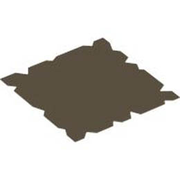 Cloth Treasure Map 3.5 x 3.5 (Water-reactive - map becomes visible when wet): {пясъчно жълт}