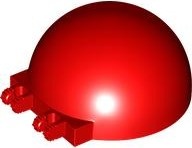 Windscreen 6 x 6 x 3 Canopy Half Sphere with Dual 2 Fingers: {ярко червен}