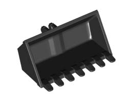 SHOVEL 4X6X2 1/3 FRIC/FORK: {черен}