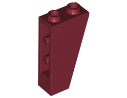 Покривна плочка 1X2x3/74° инверсна : {нов тъмно червен}