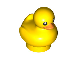 Мини играчка пате No. 2: {ярко жълт}