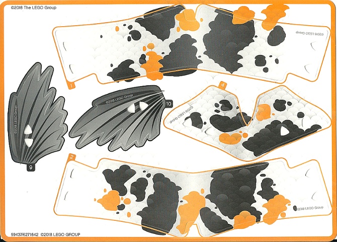 Plastic Sheet for Set 81000, Sheet 1 - (59437/6271642): {мултикомбинация}