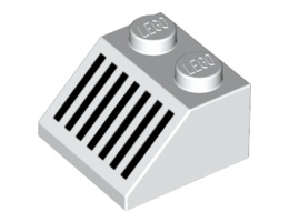 Покривна плочка 2X2 45° № 24: {бял}