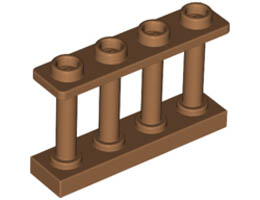 Ограда 1X4x2 с 4 стъда: {умерен нуга}