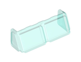 Glass for Windscreen 2 x 6 x 2 Train: {прозрачно светло син}