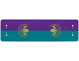 Plastic Canopy with Purple and Dark Turquoise Stripes and Arendelle Crest Flowers Pattern: {неопределен}