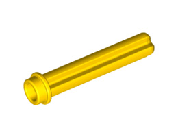 Technic, Axle 3 with Stud: {ярко жълт}