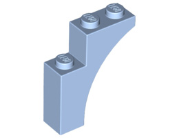Тухличка с дъга 1X3X3: {светло кралско син}