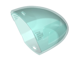 Windscreen, for Flying Model Helicopter: {прозрачно светло син}