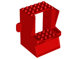 Minifigure, Utensil Arcade Game Cabinet Body: {ярко червен}