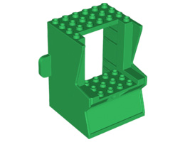 Minifigure, Utensil Arcade Game Cabinet Body: {тъмно зелен}