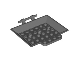 Minifigure, Utensil Arcade Game Cabinet Back: {тъмно каменно сив}