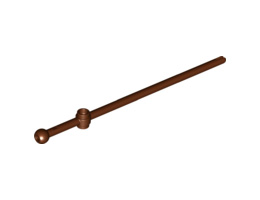 Bar 12L with Open Stud, Tow Ball, and Slit (Boat Mast): {червеникаво-кафяв}