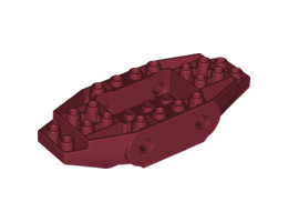 Тухличка 4X10X1 2/3 инверсна град.22 с 4.85 отвор: {нов тъмно червен}