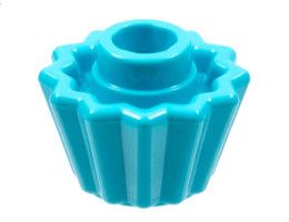 Minifigure, Utensil Trolls Cupcake: {умерено небесносин}