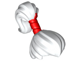 Мини перука, с 3.2 вал, NO. 2: {бял}