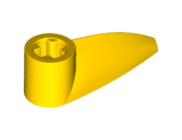 Bionicle 1 x 3 Tooth with Axle Hole : {ярко жълт}