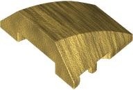 Wedge 4 x 3 Triple Curved No Studs: {топло златист}