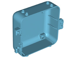 Кутия 3X8X62/3, с женска панта: {умерено небесносин}